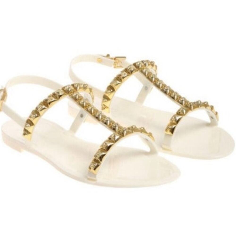 Stuart Weitzman Jelrose Studded Jelly Slingbacks -‎ Size 5